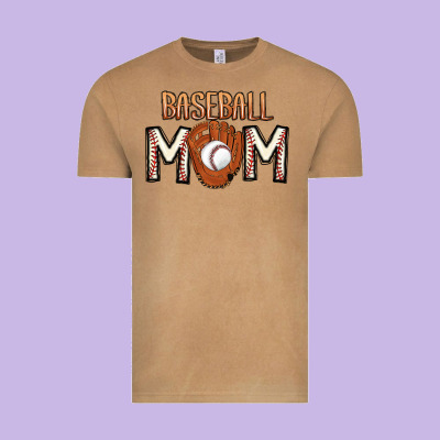 Baseball Mom Vintage Tee Designed By Cowhidedigitalart