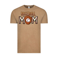 Vintage Coffee Baseball Mom Vintage Tee - CowhideDigitalArt
