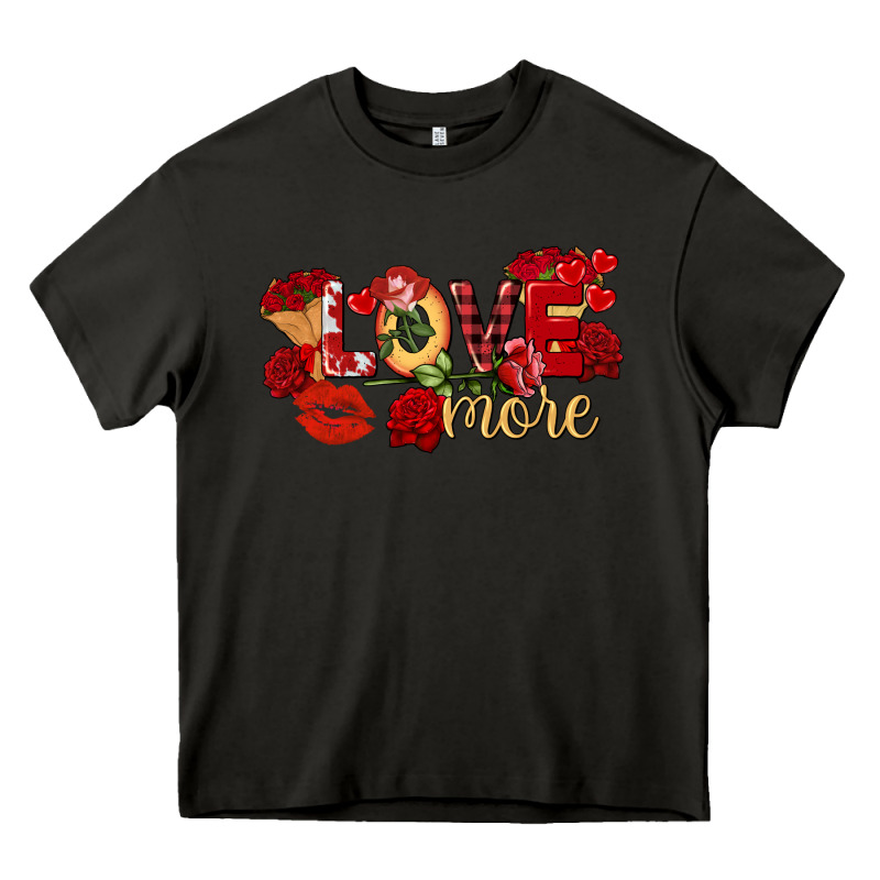 Love More Valentine's Day Heavy Core Tee by FaDigitalArtStudio | Teevron