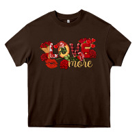 Chocolate Brown Love more Valentine's Day Heavy Core Tee - FaDigitalArtStudio