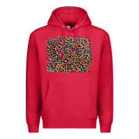 Cardinal leopard with multiple color glitters Premium Hoodie - Artiststas