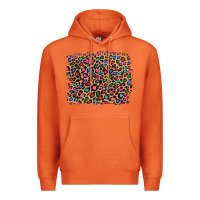 Carrot leopard with multiple color glitters Premium Hoodie - Artiststas