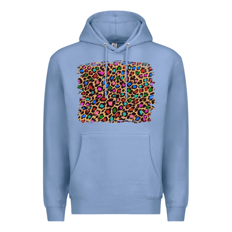 Leopard With Multiple Color Glitters Premium Hoodie by Artiststas | Teevron