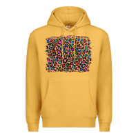Mustard leopard with multiple color glitters Premium Hoodie - Artiststas