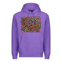 Purple leopard with multiple color glitters Premium Hoodie - Artiststas