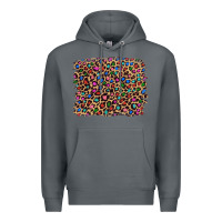 Rock leopard with multiple color glitters Premium Hoodie - Artiststas