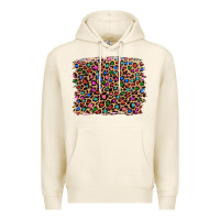 Tofu leopard with multiple color glitters Premium Hoodie - Artiststas
