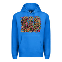 True Royal leopard with multiple color glitters Premium Hoodie - Artiststas