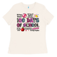 Bone 100 days of school Ladies Tee - LillyAllenDesigns