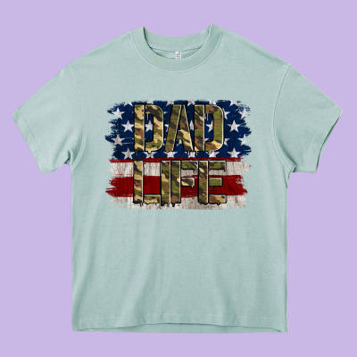 Dad Life Heavy Core Tee Designed By Jasminsmagicworld