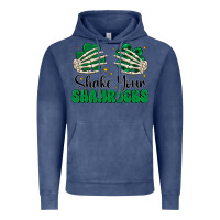 Vintage Denim shake your shamrocks Vintage Hoodie - CowhideDigitalArt