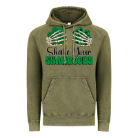 Vintage Olive shake your shamrocks Vintage Hoodie - CowhideDigitalArt