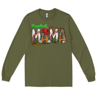 Army Green baseball mama Long Sleeve Tee - SublimationCraftShop