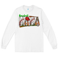 White baseball mama Long Sleeve Tee - SublimationCraftShop
