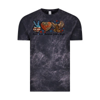 Cloud Black Western Peace Love American Golden Eagle Vintage Tee - LillyAllenDesigns
