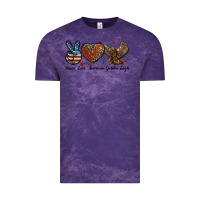 Cloud Purple Western Peace Love American Golden Eagle Vintage Tee - LillyAllenDesigns