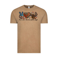 Vintage Coffee Western Peace Love American Golden Eagle Vintage Tee - LillyAllenDesigns