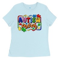 Baby Blue autism mom Ladies Tee - LillyAllenDesigns