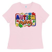 Bubblegum Pink autism mom Ladies Tee - LillyAllenDesigns