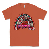 Copper Skull Xoxo rainbow Valentine's Day Classic Tee - FaDigitalArtStudio