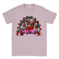 Lilac Skull Xoxo rainbow Valentine's Day Classic Tee - FaDigitalArtStudio
