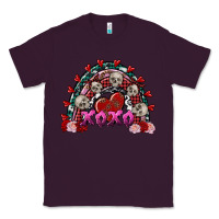 Plum Skull Xoxo rainbow Valentine's Day Classic Tee - FaDigitalArtStudio