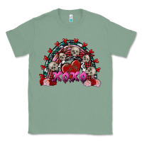 Sage Skull Xoxo rainbow Valentine's Day Classic Tee - FaDigitalArtStudio