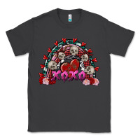 Smoke Skull Xoxo rainbow Valentine's Day Classic Tee - FaDigitalArtStudio