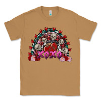 Toasted Coconut Skull Xoxo rainbow Valentine's Day Classic Tee - FaDigitalArtStudio