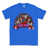 True Royal Skull Xoxo rainbow Valentine's Day Classic Tee - FaDigitalArtStudio