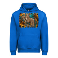 Cobalt Western Wolves Urban Hoodie - Jasminsmagicworld