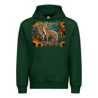 Foreset Green Western Wolves Urban Hoodie - Jasminsmagicworld