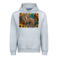 Heather Grey Western Wolves Urban Hoodie - Jasminsmagicworld