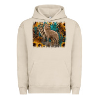 Pigment French Oak Western Wolves Urban Hoodie - Jasminsmagicworld