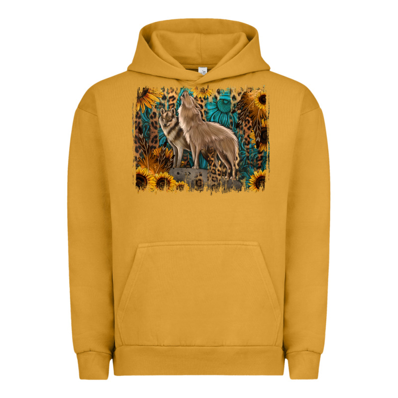Western Wolves Urban Hoodie by Jasminsmagicworld | Teevron
