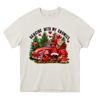 Cream Valentine's Day hanging with my gnomies Heavy Core Tee - FaDigitalArtStudio