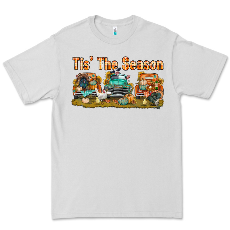 Thanksgiving Tis' The Season With Trucks Bbs Premium Tee by BundleAndBundleShop | Teevron