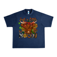 Navy Just a Little Moody Urban Heavy Tee - CowhideDigitalArt
