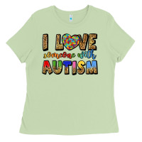 Matcha i love someone with autism Ladies Tee - LillyAllenDesigns