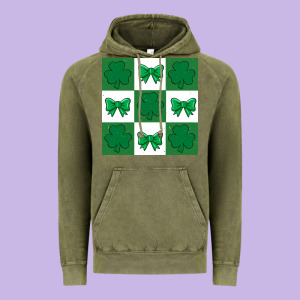 St Patricks Day  2 Ös 4.19.29 Vintage Hoodie Designed By Cowhidedigitalart