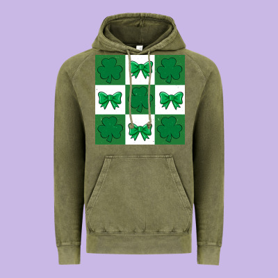 St Patricks Day  2 Ös 4.19.29 Vintage Hoodie Designed By Cowhidedigitalart