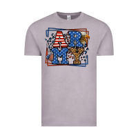 Vintage Zinc Army Veteran leopard frame 4th of July Vintage Tee - LillyAllenDesigns