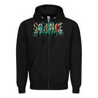 Black science teacher Zipper Hoodie - RanaPortraitStore
