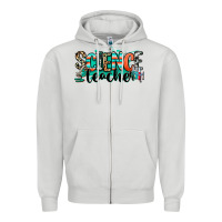 Dove Grey science teacher Zipper Hoodie - RanaPortraitStore