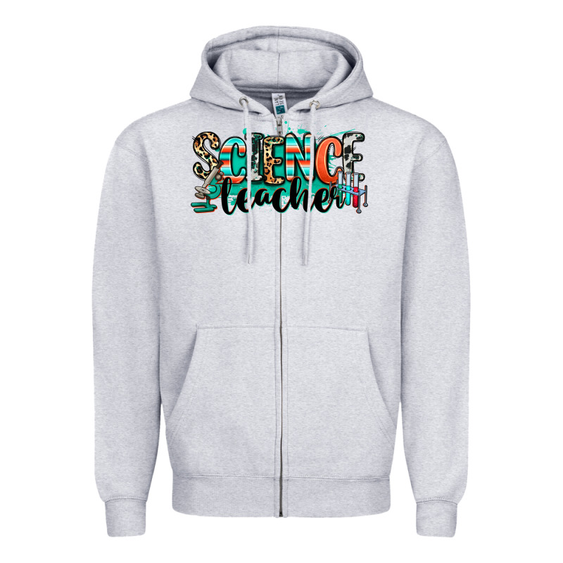 Science Teacher Zipper Hoodie by RanaPortraitStore | Teevron