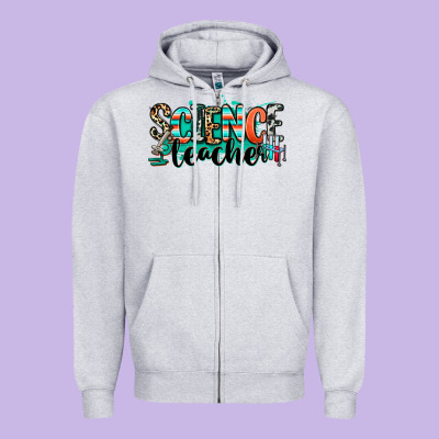 Science Teacher Zipper Hoodie Designed By Ranaportraitstore