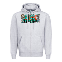 Heather Grey science teacher Zipper Hoodie - RanaPortraitStore