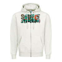 Oatmeal Heather science teacher Zipper Hoodie - RanaPortraitStore