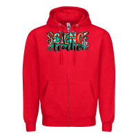 Red science teacher Zipper Hoodie - RanaPortraitStore