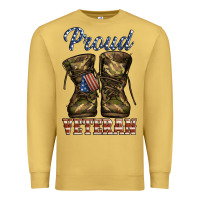 Antique Gold proud veteran camo shoes Premium Sweatshirt - Jasminsmagicworld